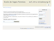 Tablet Screenshot of esf.chru-strasbourg.fr